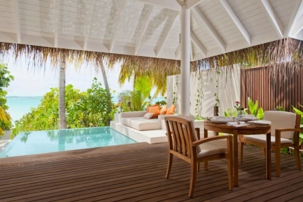 Überdachung Terrasse Gartenmöbel-Luxus Villa Design