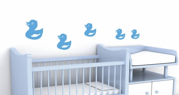 Babyzimmer gestalten-Wanddekoration Idee