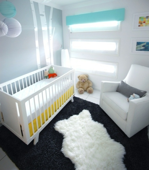 Babyzimmer komplett einrichten Deko Pom Poms