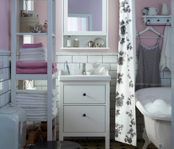 Badezimmer Spiegelschrank-Badmöbel weiß Ikea