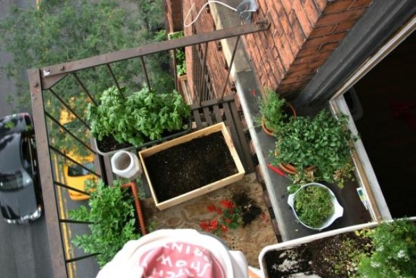 Balkon Garten-Gestaltungsideen urban Gardening