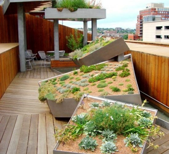 Balkon Pflanzen gärtnern Design Ideen