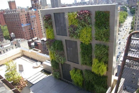 Balkon Sichtschutz-Windschutz Ideen-Vertikal Garten