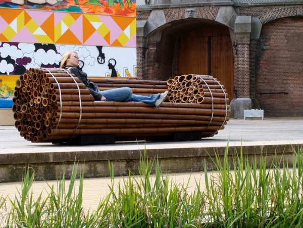 Bambus garten Bank Design Louge Outdoor-Möbel