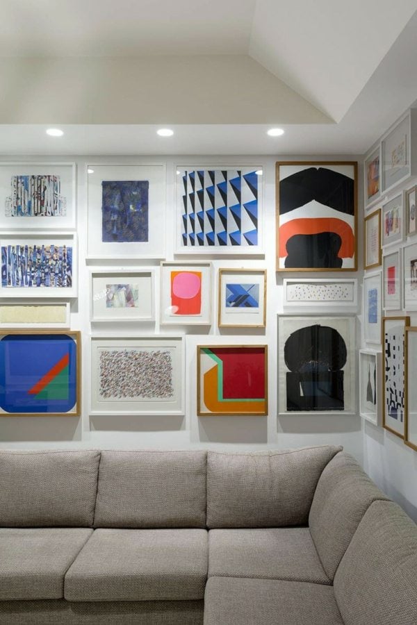 Bilder moderne Kunst  Idee beige Sofa
