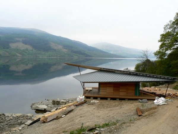 Bootshaus Design am Loch Tay-See gebaut