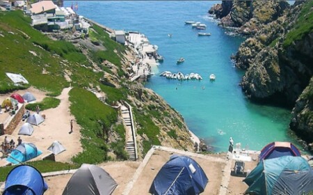 Camping am Meer Zelten-Portugal Atlantik