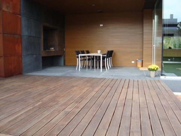 Deck Ideen Terrassenbelag-aus Holz Bar Hocker