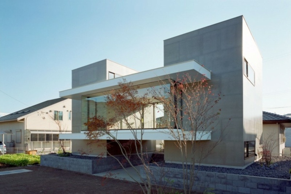 Einfamilienhaus Beton Glas Massivbau moderne Architektur