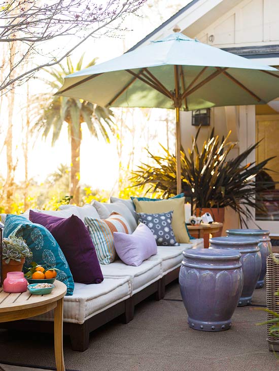 Eine schicke Garten Lounge zum Relaxen gestalten- Loungemöbel und Deko