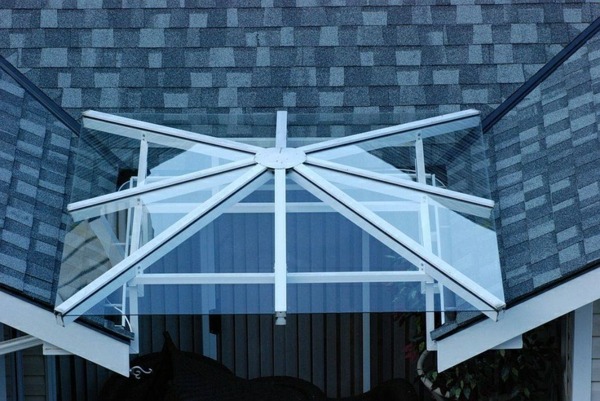 Glas Terrassen Überdachung Aluminium Konstruktion
