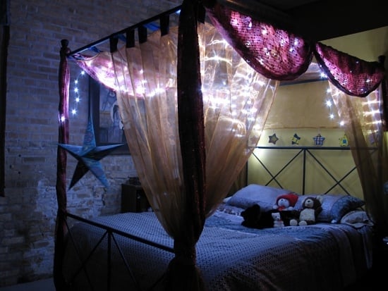 Himmelbett Kinder-Beleuchtung Schlafzimmer möbel