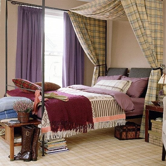 Himmelbett Vorhang-Baumwoll Bettdecke Schlafzimmer Gestaltung