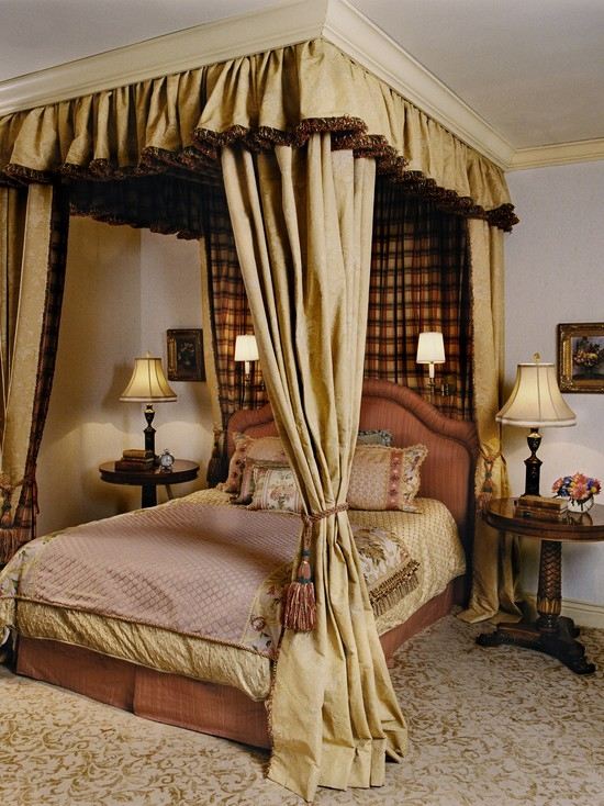 Himmelbett königlicher Stil-prachtvolle Luxus-Einrichtung Schlafzimmer