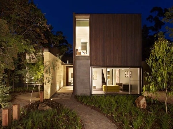 Holzhaus Blockhaus-Moderne Architektur nachhaltig