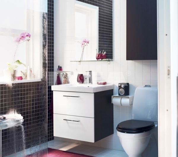 Ikea Bad Design-Sets schlichte-Möbel Badezimmer