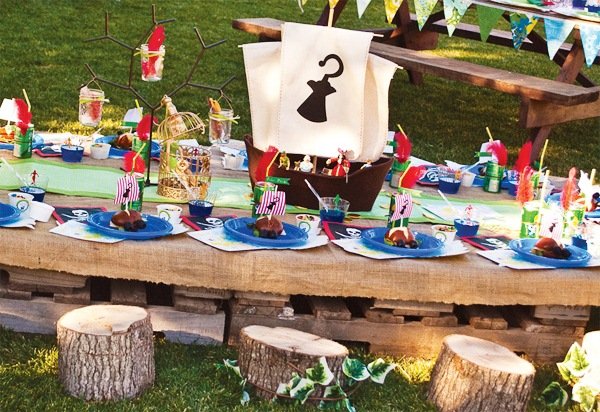 Kinder Geburtstag Piraten Tisch Deko