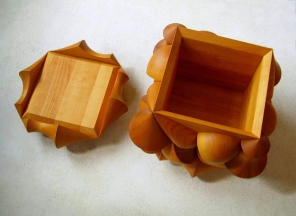 Kiste aus Holz-hand gefertigt Kirschholz