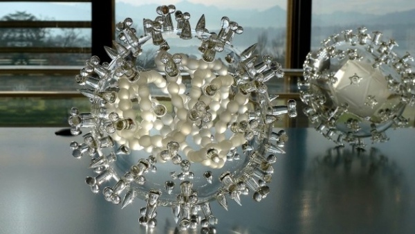 Moderne Glas-Kunst Viren Bakterien