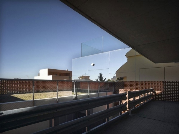 Moderne Residenz-in Murcia-Glasfront