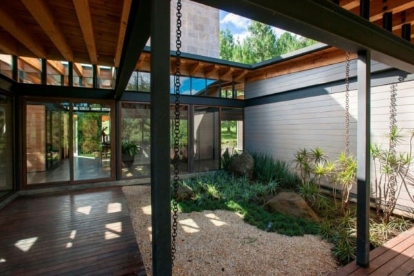 Modernes Haus-Indoor Garten-Holzbauten