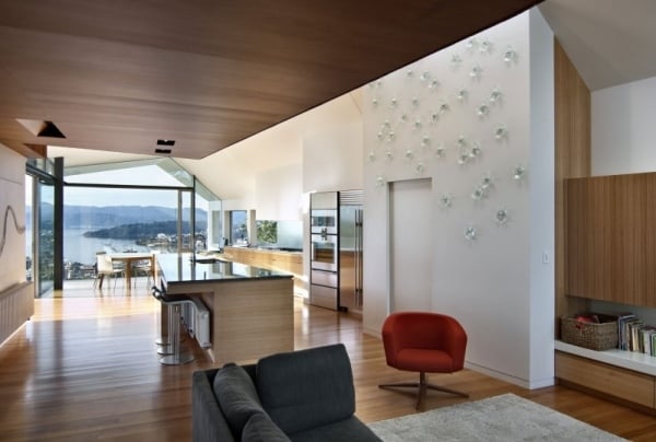 Modernes Haus Innen Design Koch Essbereich-Verglasung Akzente