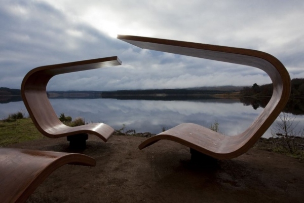 Modernes Stuhl Design-Holz Tanne Douglasie