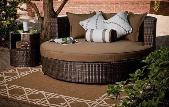 Rattan Couch rund Möbeldesign-für außen