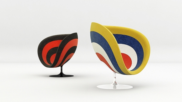 Rosa Poltrona farbenfrohe-Sessel KMJ Design