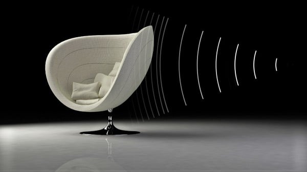 Rosa inspiriertes Sessel-Design Weiß Stoff