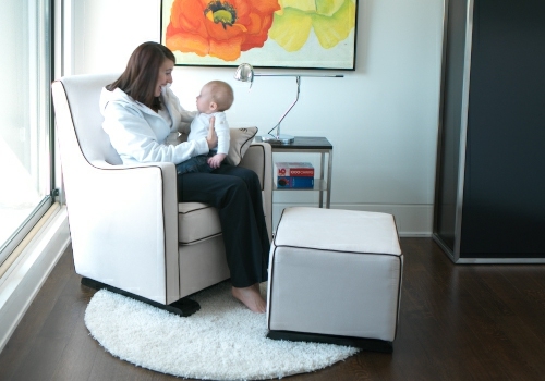 Schaukelstuhl Babyzimmer moderne schicke Möbel