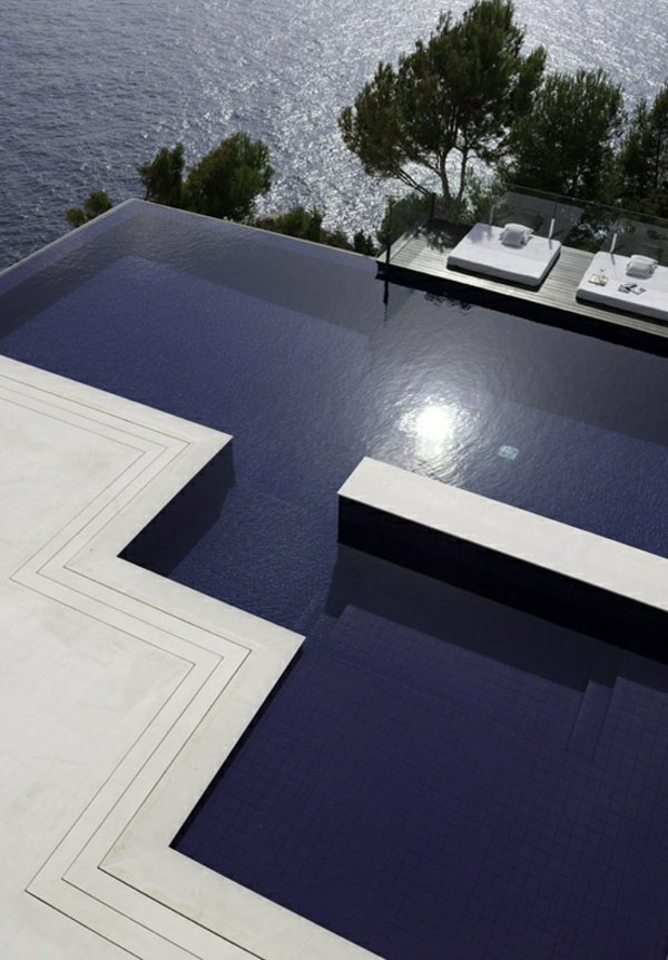Schwimmbecken Solarheizung Design Lounge Möbel Sets