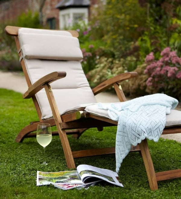 Sonnenliege Stoff-Decke Gartenmöbel-Outdoor Lounge Möbel
