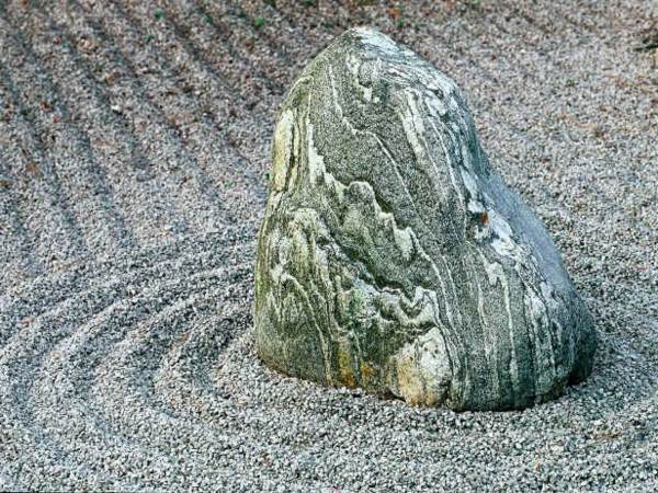 Steine Garten Deko Ideen japanischer Stil