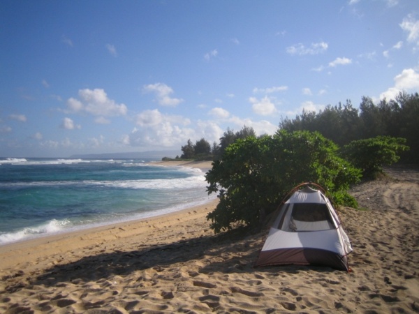 Strand Camping Platz Tipps zelten