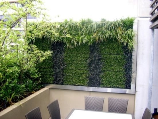Vertikale Gärten-Windschutz Terrasse Balkon Gestaltung