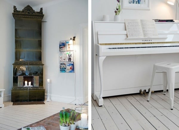 Wohnzimmer renovieren   Klavier Kamin