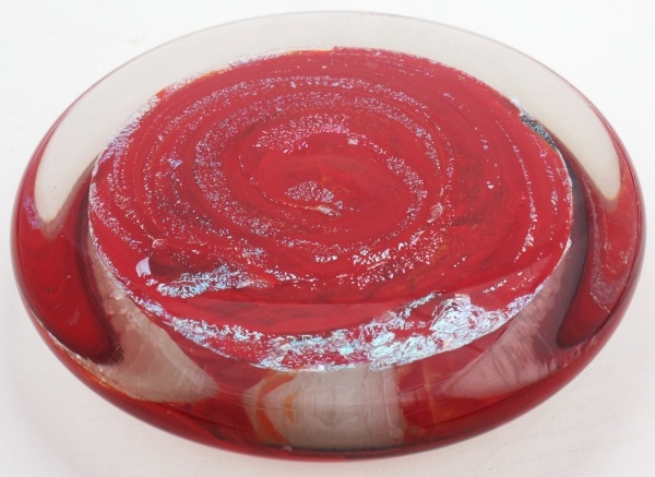 designer beleuchtung aus glas von domsky design rot