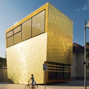 futuristische Kupfer Verkleidung Fassadensysteme