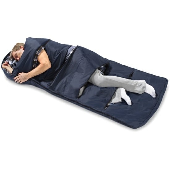 kreativer Schlafsack zelten Natur Bett 