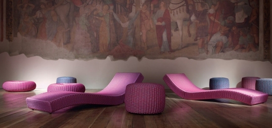 lounge gartenmöbel von paola lenti liegestühle hocker