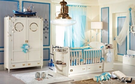 luxus-babyzimmer-gestalten-für-jungen-blaue-motive