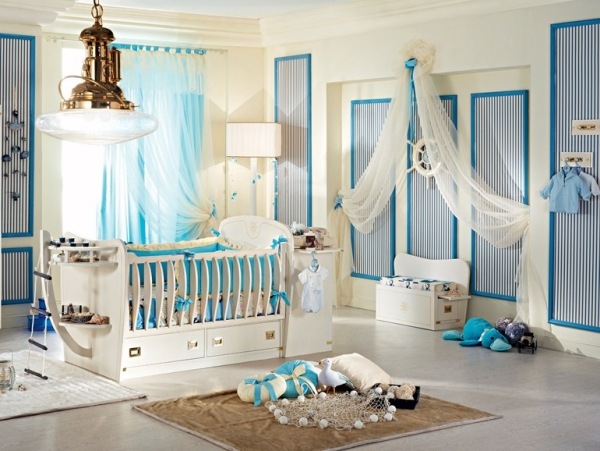 luxus babyzimmer gestalten für jungen neutrale farben