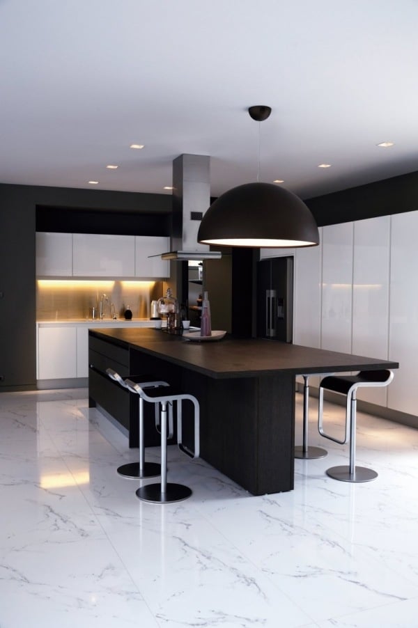 luxus villa mit modernem design arbeitsplatte küche
