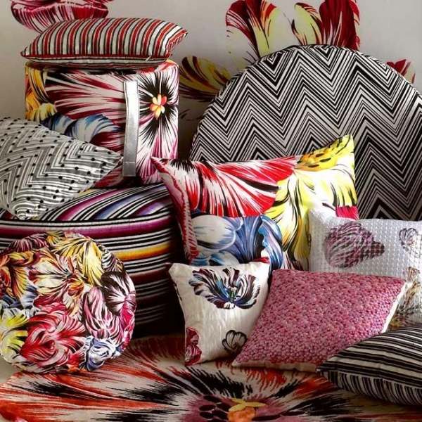 missoni Modedesigner mit Home Collections zickzack florale muster