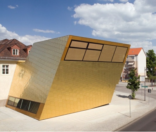 moderne Fassaden Systeme Verkleidung Idee Kupfer