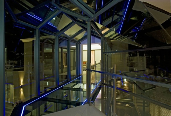 moderne Innenarchitektur Glas Bau Elemente