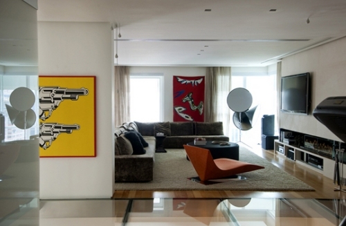 moderne pop art bilder im interieur gemütliches wohnzimmer