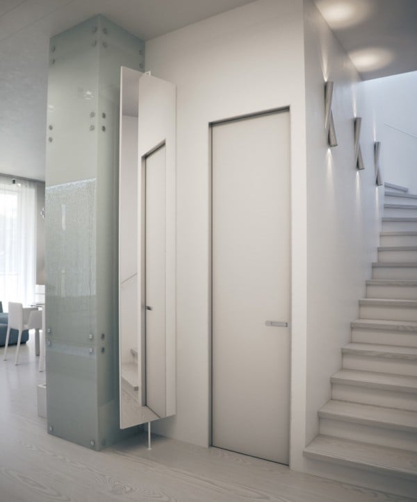 Alexander Lysak modernen apartment flur wandleuchten spiegel