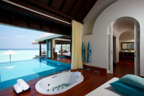 Badewanne Spa Wellness Resort-Malediven Villen
